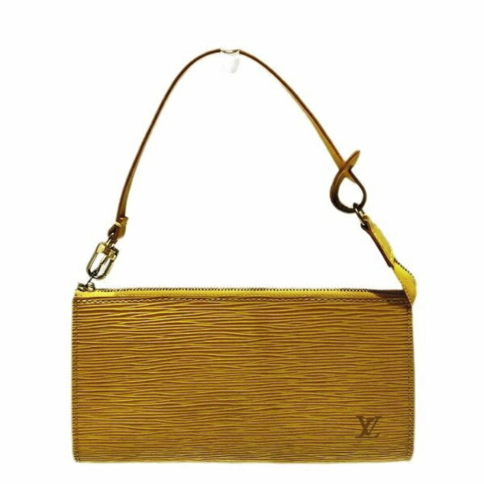 Louis Vuitton Pochette Accessoires  Leather Clutch Bag
