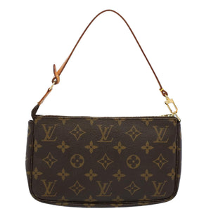 Louis Vuitton Pochette Accessoire  Canvas Clutch Bag