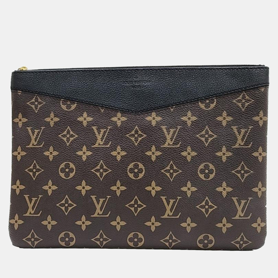 Brown Monogram Canvas Daily Clutch