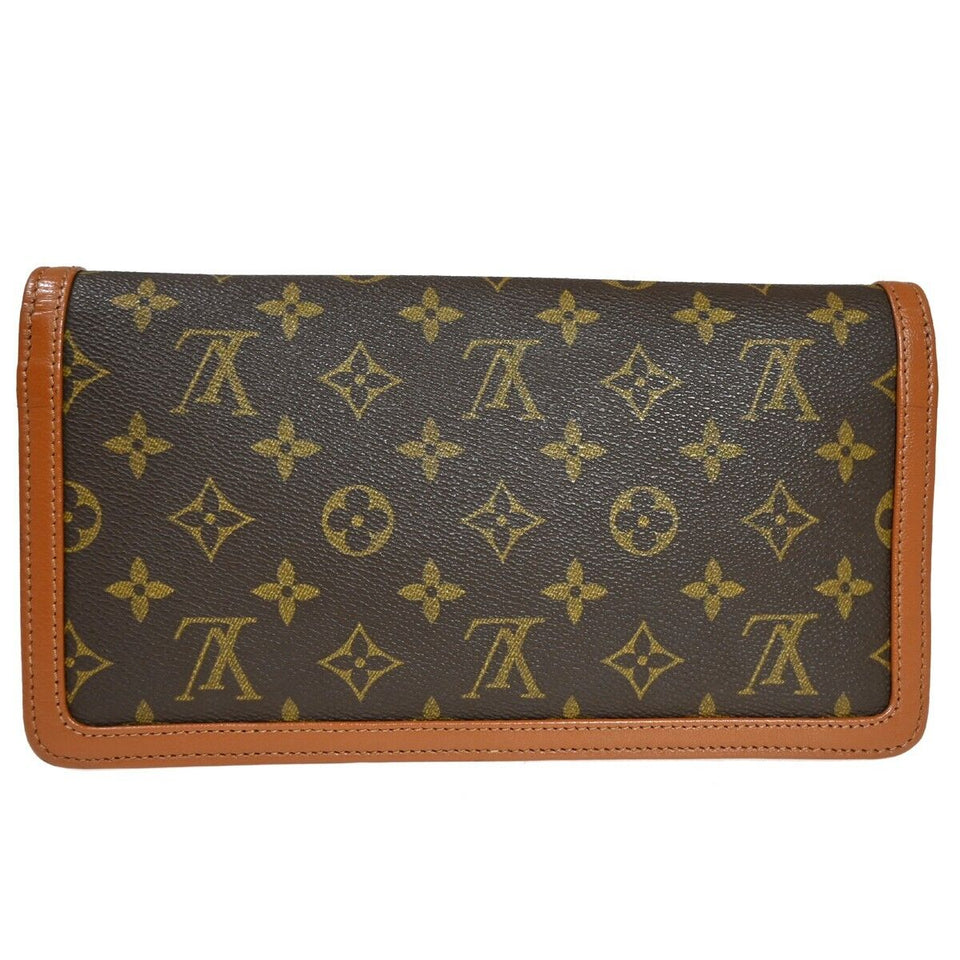 Louis Vuitton Pochette Dame  Canvas Clutch Bag