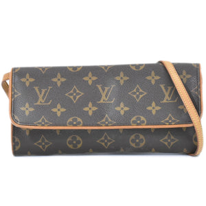 Louis Vuitton Pochette Twin  Canvas Clutch Bag