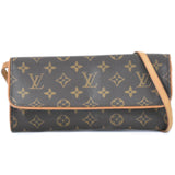 Louis Vuitton Pochette Twin  Canvas Clutch Bag
