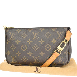 Louis Vuitton Pochette Accessoires  Canvas Clutch Bag