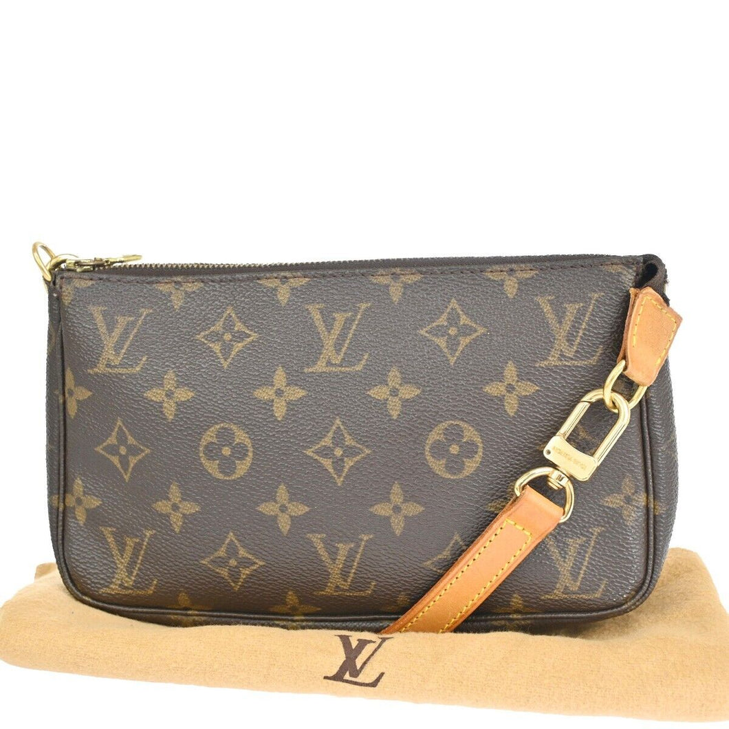 Louis Vuitton Pochette Accessoires  Canvas Clutch Bag