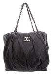 Chanel 2009 Black Twisted Tote Handbag
