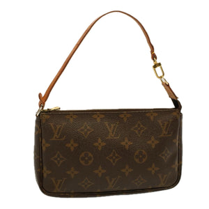 Louis Vuitton Pochette Accessoire  Canvas Clutch Bag