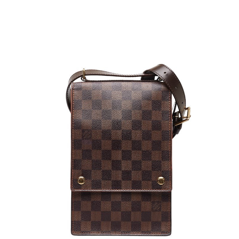 Louis Vuitton Damier Porte Blanc Shoulder Bag N45271 Brown PVC Leather  Louis Vuitton