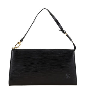 Louis Vuitton Pochette Accessoire  Leather Clutch Bag