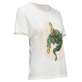 Christian Dior Princess And Dragon Foil Print Ringer Tshirt