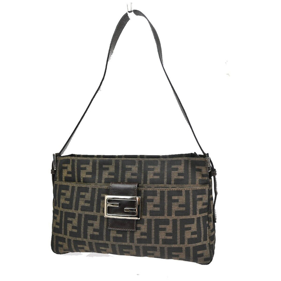 Fendi Zucca  Canvas Clutch Bag