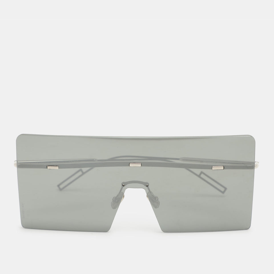 Dior Silver/black Mirrored 0100T Hardior Square Shield Sunglasses