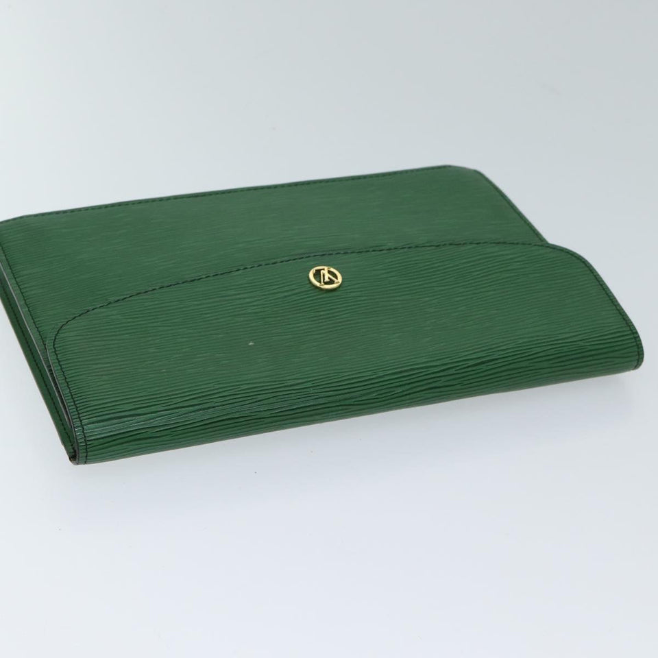 Louis Vuitton Epi Montaigne 27 Clutch Bag Green