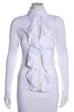 Chanel White Lace Blouse SZ 36