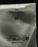 Dior Two Tone Buttondown Shirt in Black Cotton