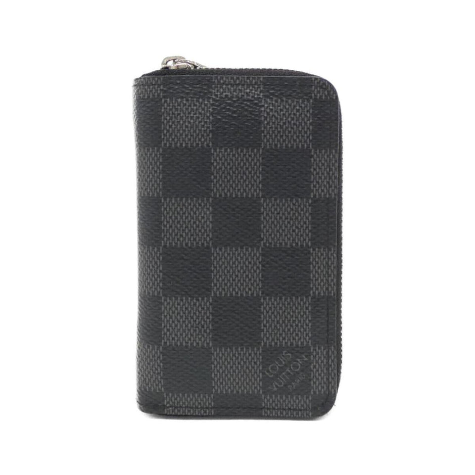 Louis Vuitton Damier Graphite Zippy Coinpass N63076 Coin Case