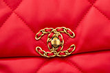 Chanel 19 Red Leather 2022 Handbag