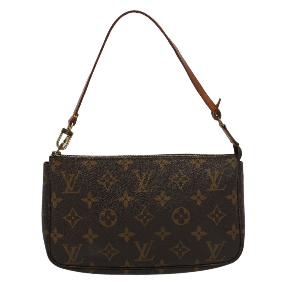 Louis Vuitton Pochette Accessoire  Canvas Clutch Bag