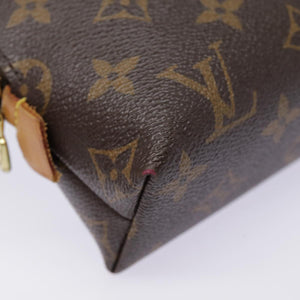 Louis Vuitton Cosmetic Pouch  Canvas Clutch Bag