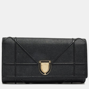 Black Leather Diorama Wallet