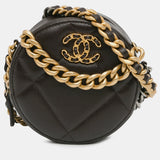 Lambskin 19 Round Clutch with Chain