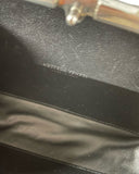 Bottega Veneta Intrecciato Weave Clutch Crossbody Bag in Black Leather