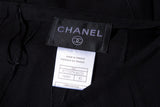 Chanel Cruise '06 Black Panel Ruffle Hem Skirt SZ 42