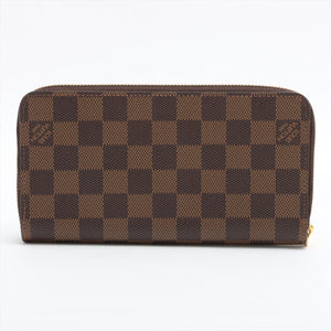 Louis Vuitton Damier Zippy Wallet N41661 Brown Round Zippe Wallet