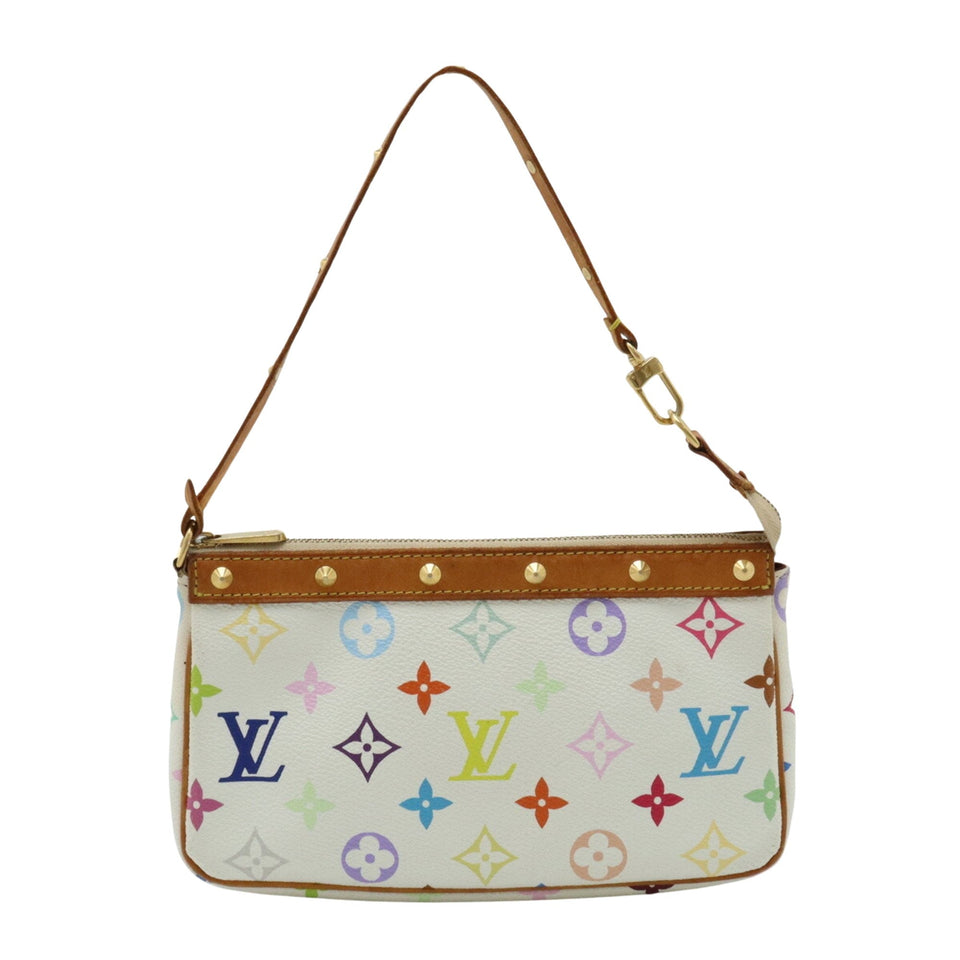 Louis Vuitton Pochette Accessoire  Canvas Clutch Bag