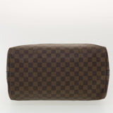 LOUIS VUITTON Damier Ebene Speedy Bandouliere 35 Hand Bag N41366 LV Auth 40583
