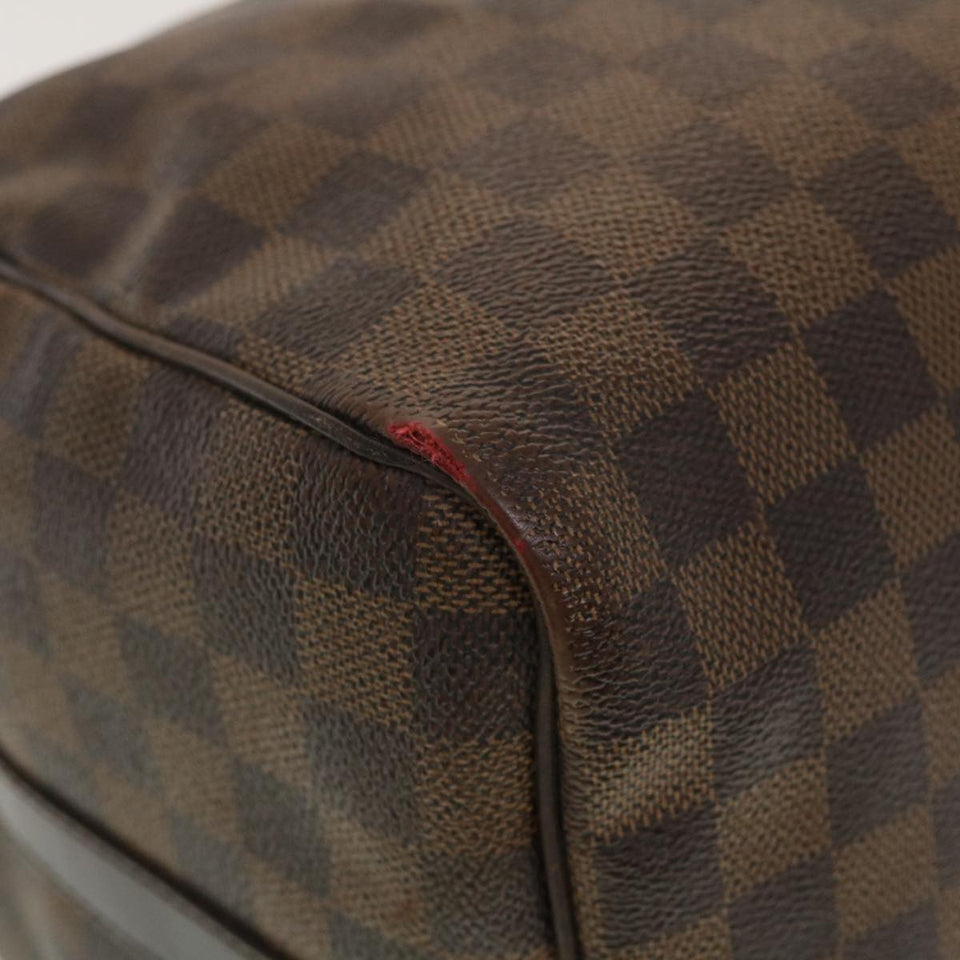 LOUIS VUITTON Damier Ebene Speedy Bandouliere 35 Hand Bag N41366 LV Auth 40583