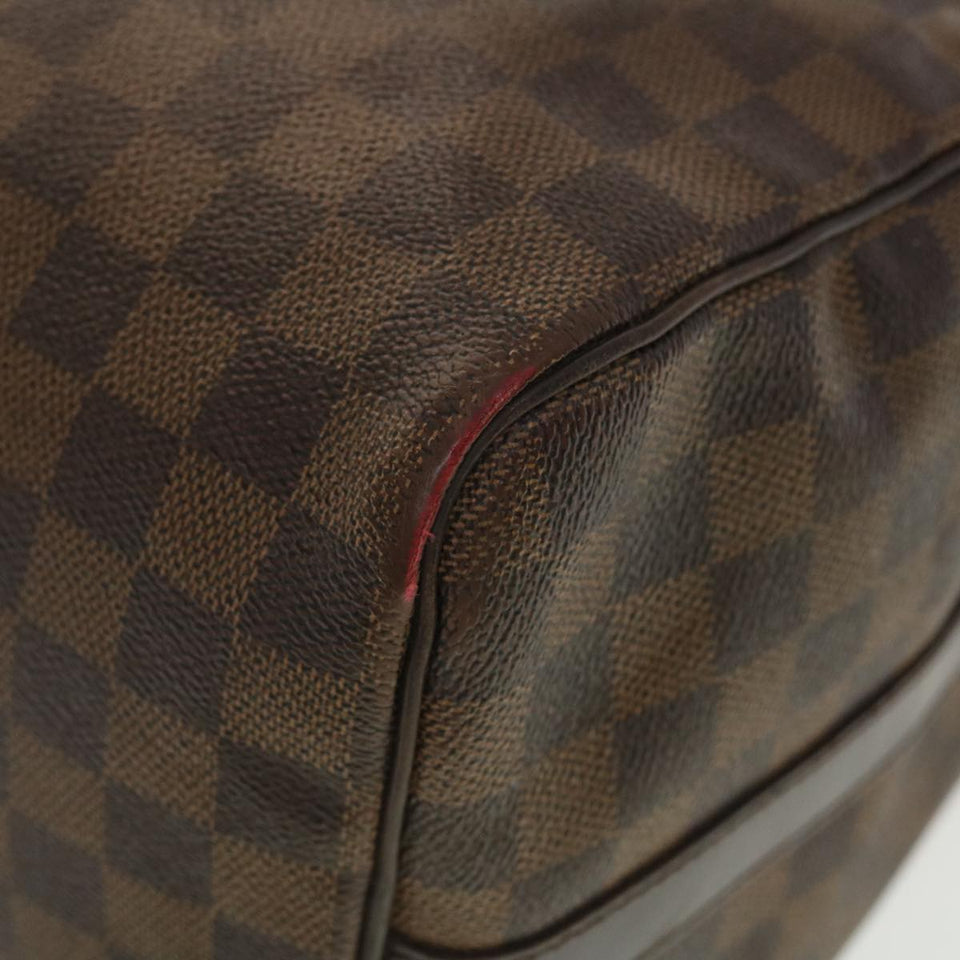 LOUIS VUITTON Damier Ebene Speedy Bandouliere 35 Hand Bag N41366 LV Auth 40583