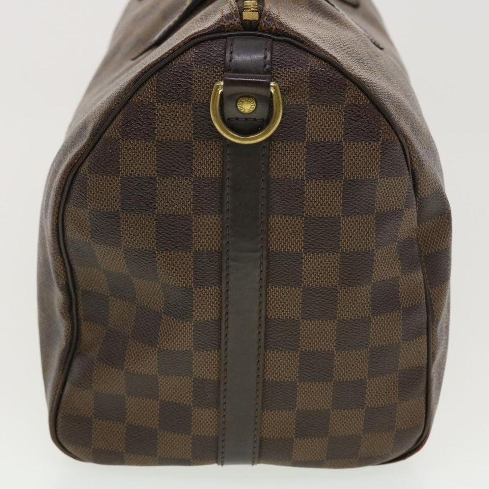 LOUIS VUITTON Damier Ebene Speedy Bandouliere 35 Hand Bag N41366 LV Auth 40583