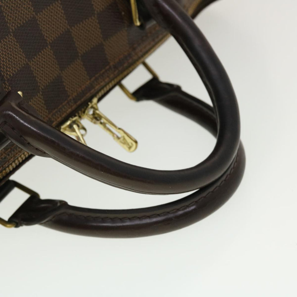 LOUIS VUITTON Damier Ebene Speedy Bandouliere 35 Hand Bag N41366 LV Auth 40583