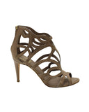 Dior Caged High Heel Sandals in Brown Leather
