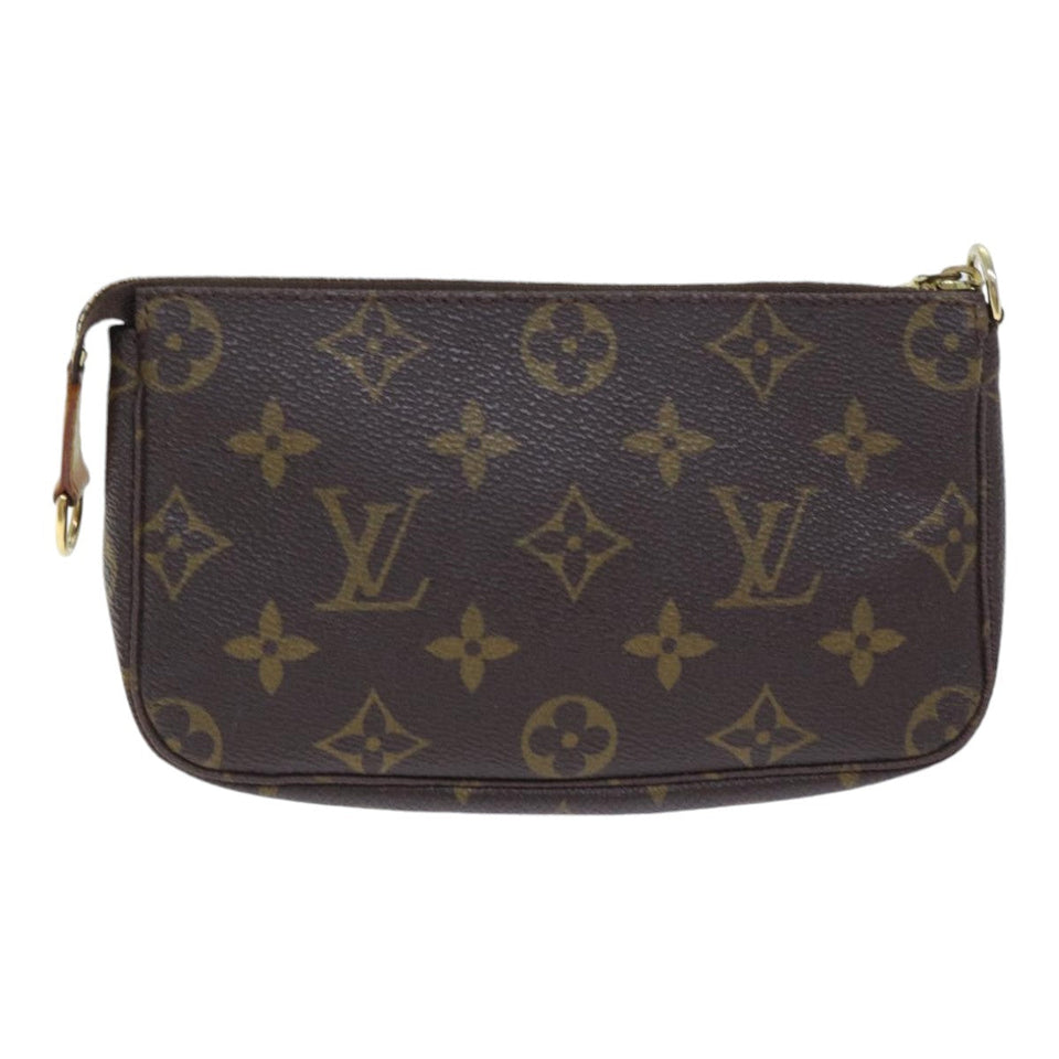 Louis Vuitton Pochette Accessoire  Canvas Clutch Bag
