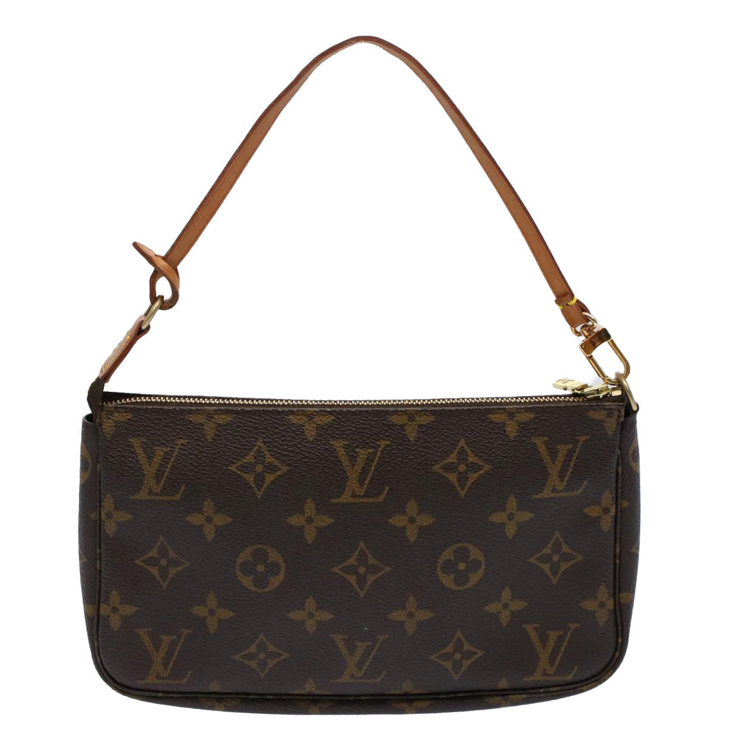 Louis Vuitton Pochette Accessoire  Canvas Clutch Bag