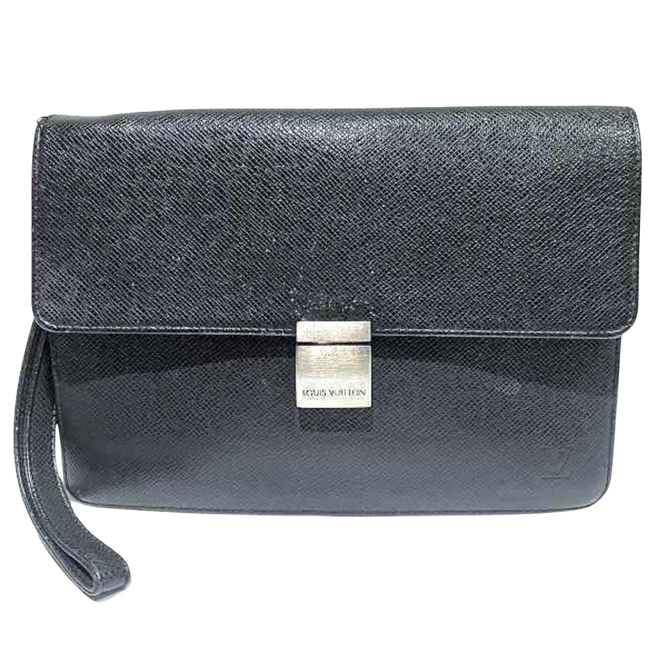 Louis Vuitton Selenga  Leather Clutch Bag