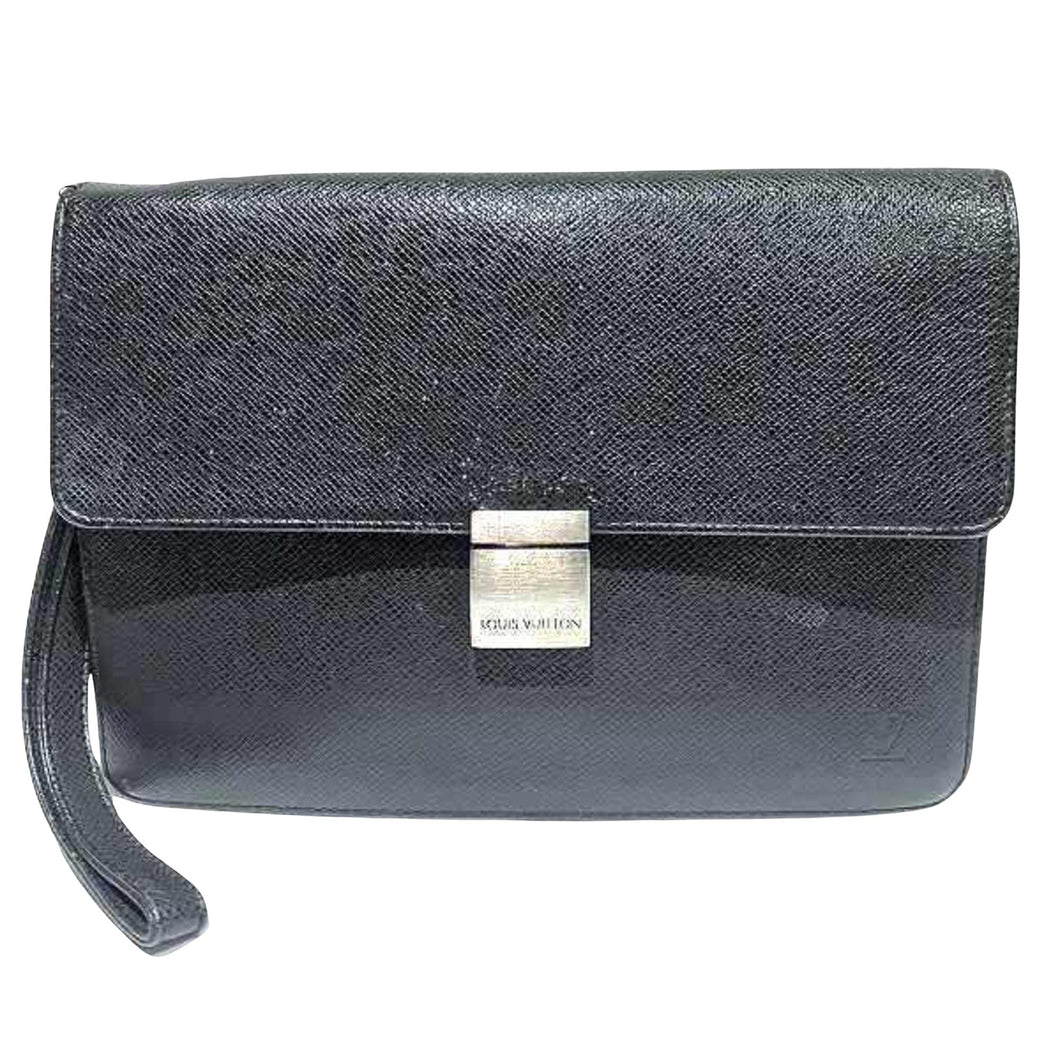 Louis Vuitton Selenga  Leather Clutch Bag