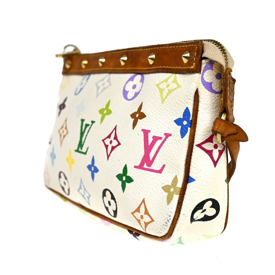 Louis Vuitton Pochette Accessoires  Canvas Clutch Bag