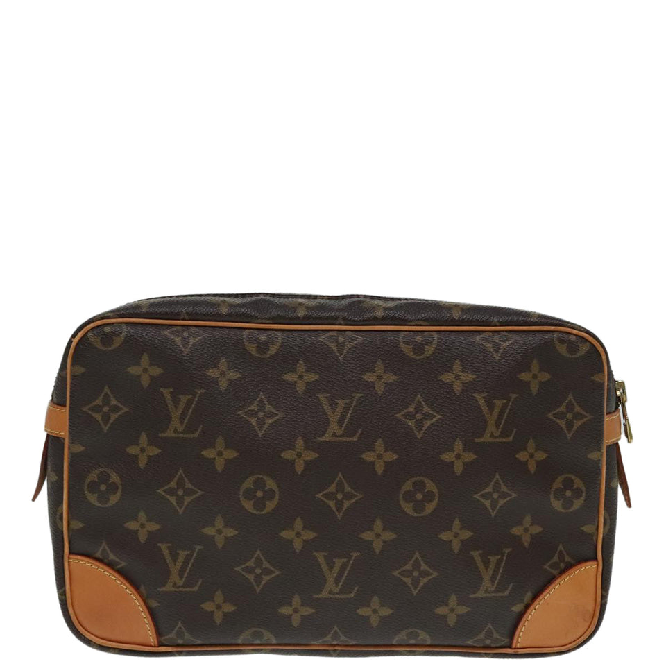 Louis Vuitton Compiegne 28  Canvas Clutch Bag