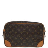 Louis Vuitton Compiegne 28  Canvas Clutch Bag