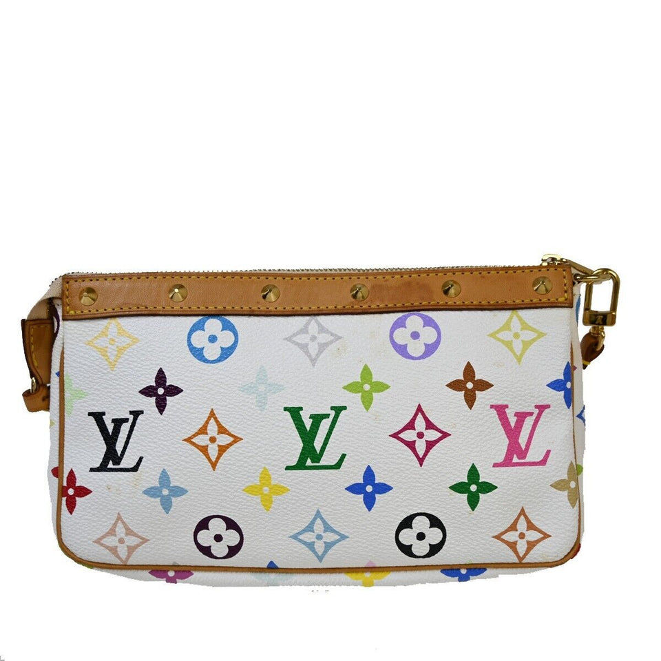 Louis Vuitton Pochette Accessoires  Canvas Clutch Bag