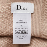 Dior Beige Cannage Silk Blend Square Scarf