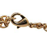 Gold Louis Vuitton Gold Plated Crystal Love Letter Necklace