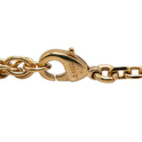 Gold Louis Vuitton Gold Plated Crystal Love Letter Necklace