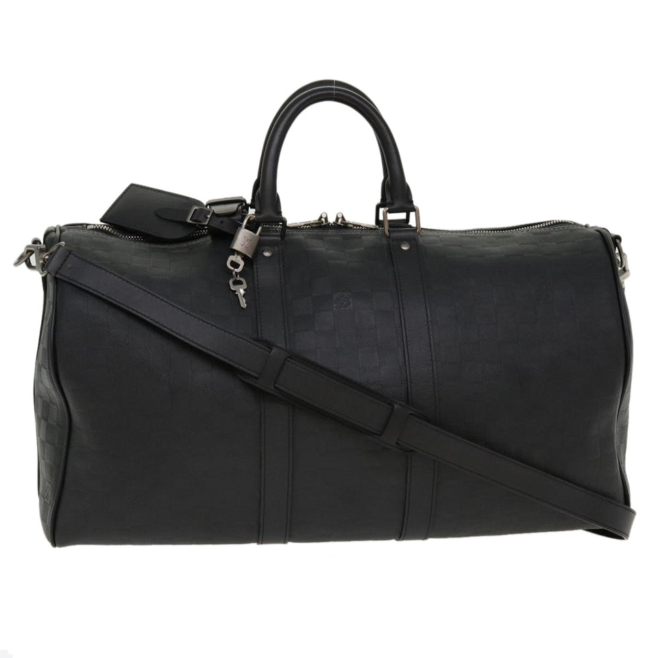 LOUIS VUITTON Damier Infini Keepall Bandouliere 45 Boston Bag N41145 LV 42163