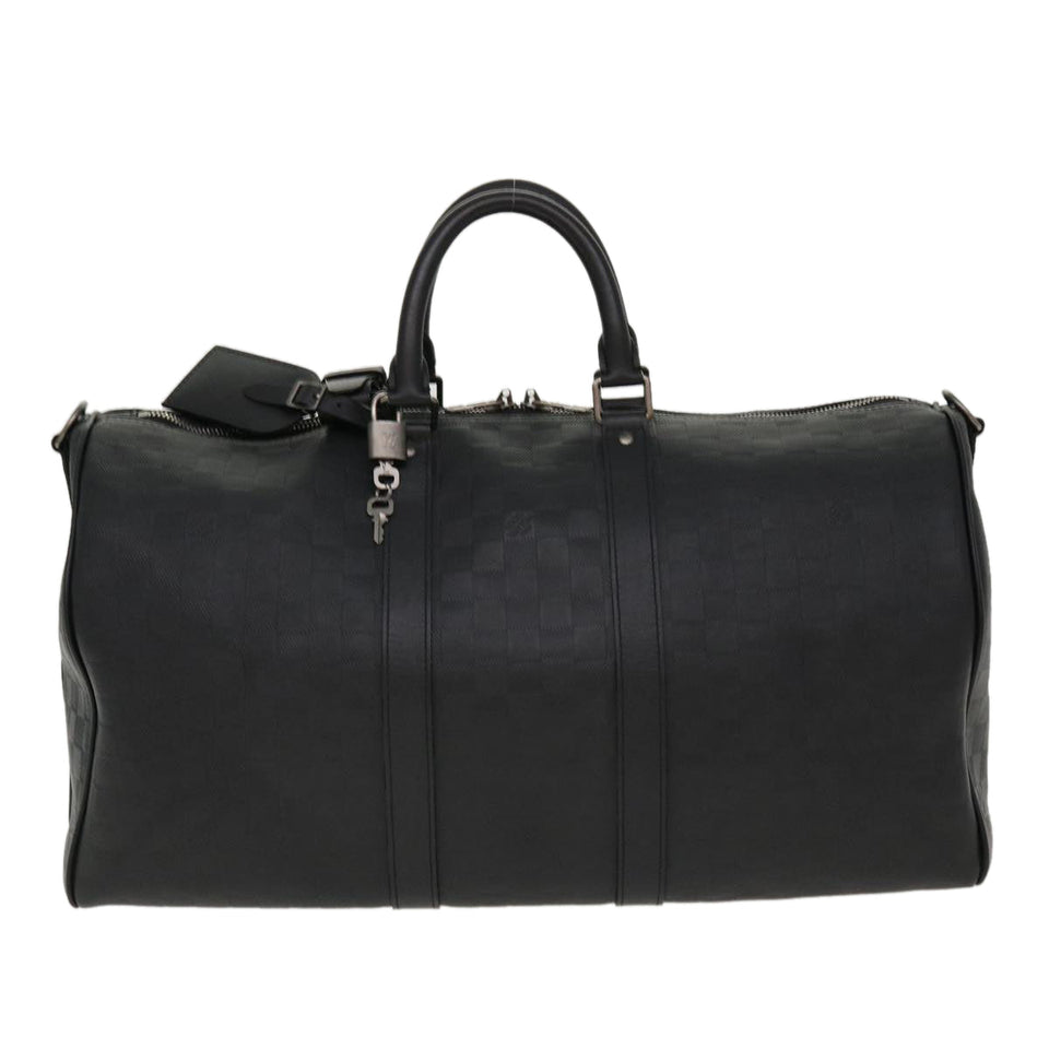 LOUIS VUITTON Damier Infini Keepall Bandouliere 45 Boston Bag N41145 LV 42163