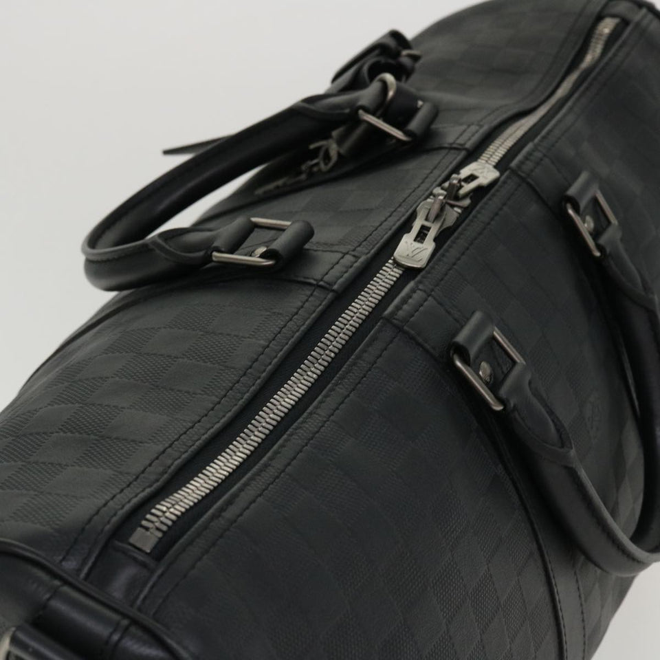 LOUIS VUITTON Damier Infini Keepall Bandouliere 45 Boston Bag N41145 LV 42163