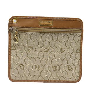 Dior Honeycomb  Canvas Clutch Bag