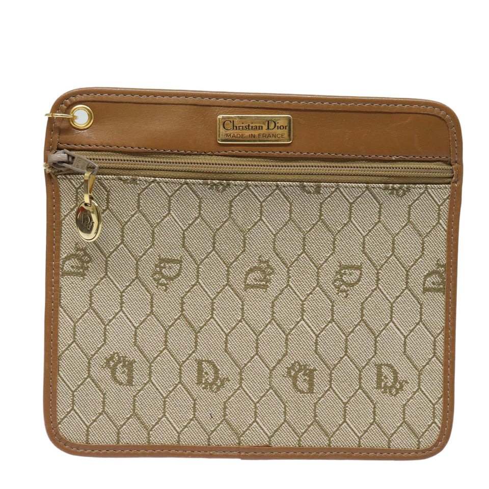 Dior Honeycomb  Canvas Clutch Bag